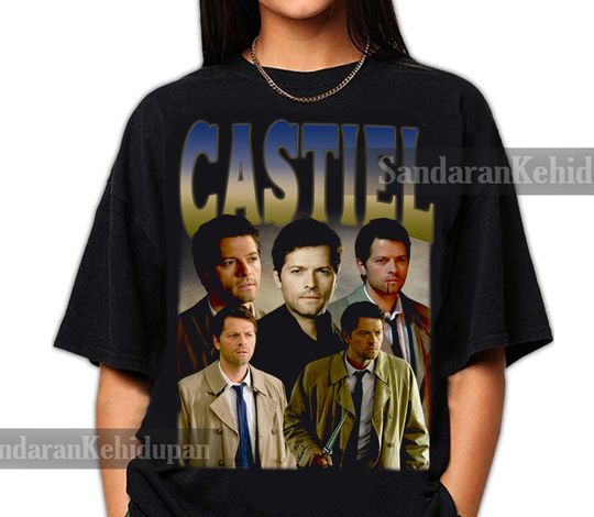Limited Castiel Shirt, Supernatural Tee, Style Bootleg T-Shirt, Misha Collins