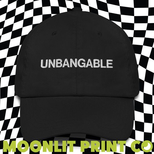 Unbangable Solid Color Dad Hat, Embroidered Dad Hat, Kamala 2024, Kamalanomenon