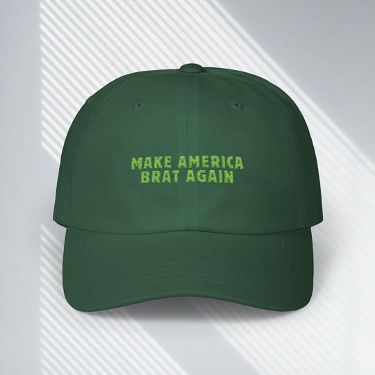 Brat Kamala Elections Meme Hat Embroidered Gift, Democrat, Fell out of Coconut Tree