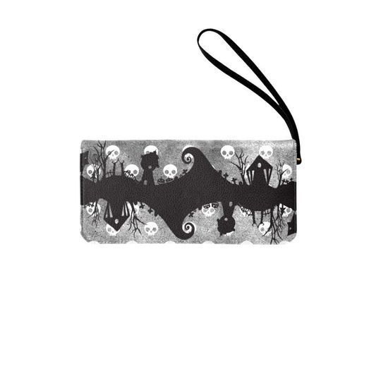 Nightmare Before Christmas Jack Skellington Leather Zip Around Wallet | goth gothic disneybound disney world