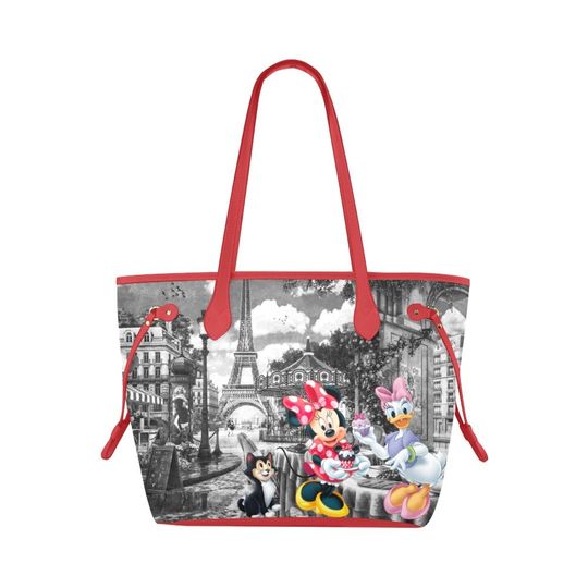 Minnie and Daisy Cupcakes in Paris - Disney Purse- Disney Shoulder Handbag - Minnie Bag - Purse- Tote