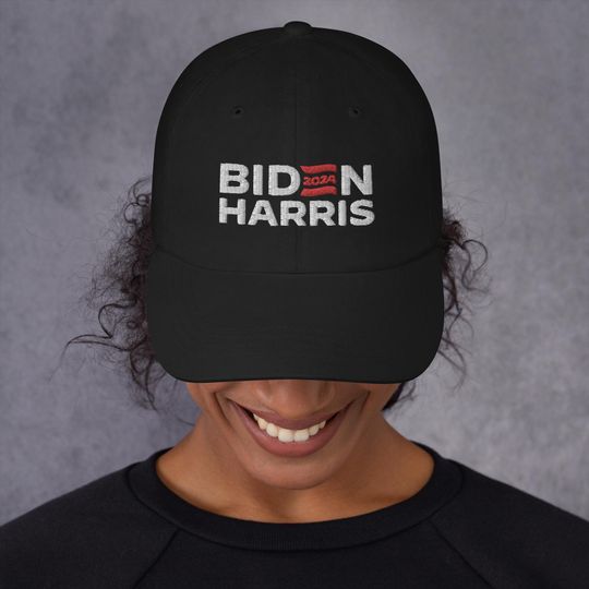2024 Biden Harris Embroidered Hat, Election, Democrat, Kamala, Joe, Liberal, Progressive
