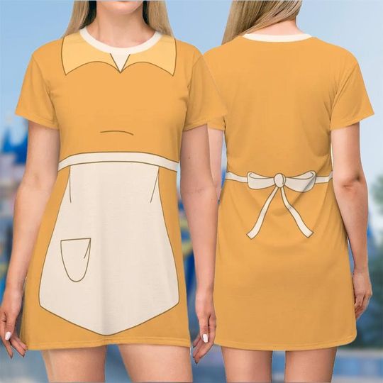 Tiana 3D T-shirt, The Princess And The Frog All Over Print Shirt And Dress, Tiana Mom Daughter Dress, Princess Moive Cosplay Costume Tee