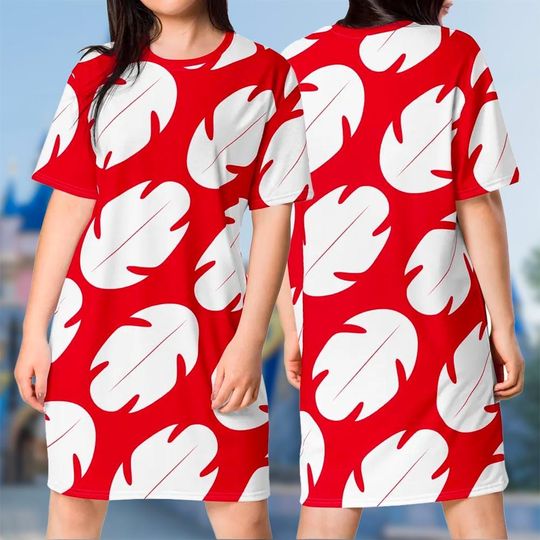Lilo Pelekai 3D T-shirt, Lilo & Stitch Movie All Over Print  And Dress, Lilo Pelekai Mom Daughter Dress, Lilo Pelekai Cosplay Costume Tee