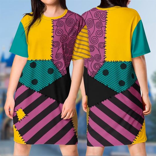 Sally 3D T-shirt, The Nightmare Before Christmas All Over Print Shirt And Dress, Sally Mom Daughter Dress, Sally Cosplay Costume Tee