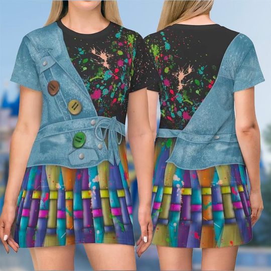 Dizzy Descendants 3D T-shirt, Descendants All Over Print Shirt And Dress, Dizzy Tremaine Mom Daughter Dress, Dizzy Cosplay Costume Tee