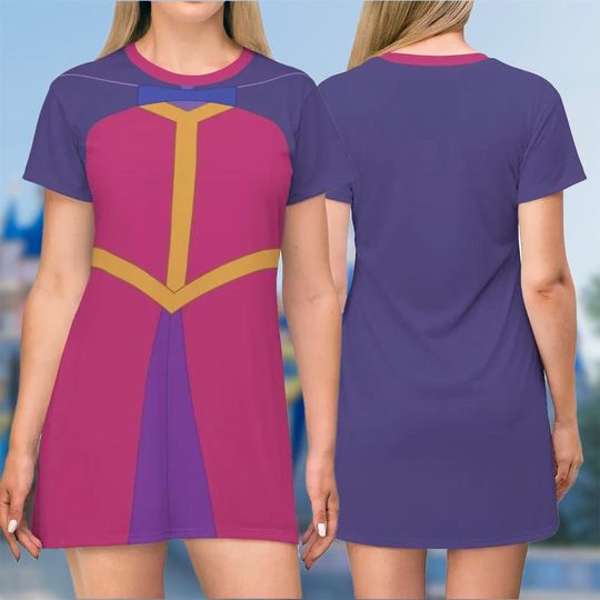 Queen Leah 3D T-shirt, Sleeping Beauty All Over Print Shirt And Dress, Queen Leah Mom Daughter Dress, Princess Moive Cosplay Costume Tee