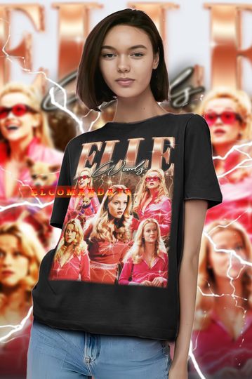 ELLE WOODS  Vintage Shirt, Elle Woods  Homage Tshirt, Elle Woods  Fan Tees, Elle Woods  Retro 90s Shirt, Elle Woods  Merch Gift, Elle
