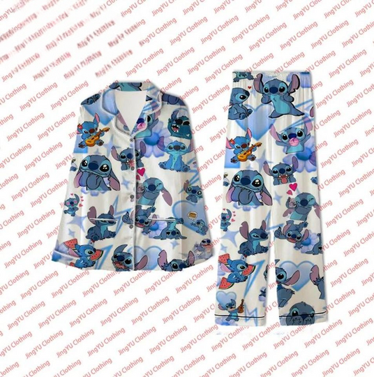 Stitch Disney Pajamas Set, Family Matching Pajamas Set