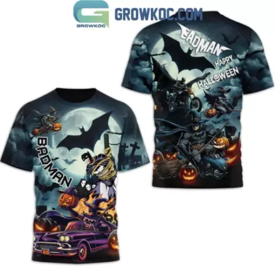 Batman DC Comic Happy Halloween 3D T-Shirt, Cartoon 3D Shirt, Gift For Men Women