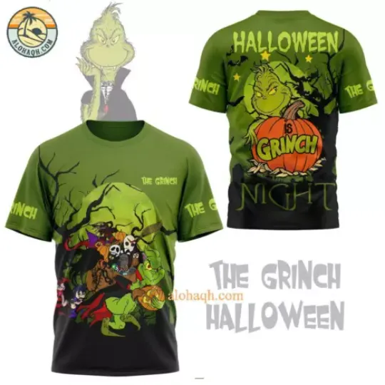 The funny character Halloween Is funny character Night 3D T-Shirt, Gift For Men Women