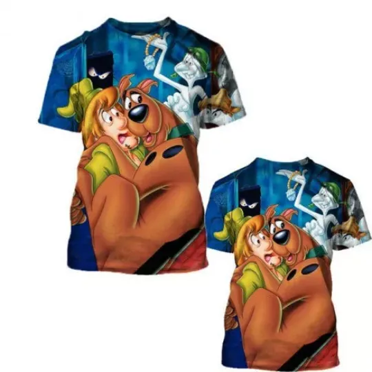Scooby Doo And Saggy Friends Tshirt 3D, Gift For Men Women