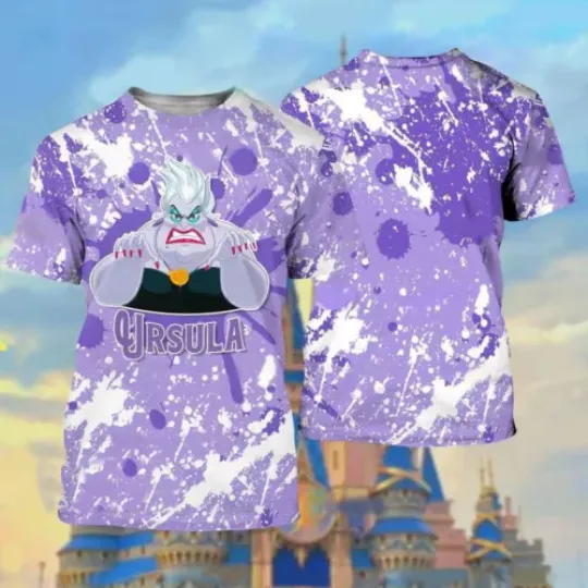 Ursula Villain Mermaid Villain Octopus Bad Witches Gift Tshirt 3D, Gift For Men
