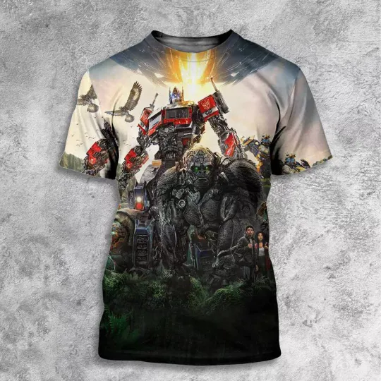Let Them Come Transformers Rise Of The Beasts 2024 Movie Tshirt 3D, Gift For Men
