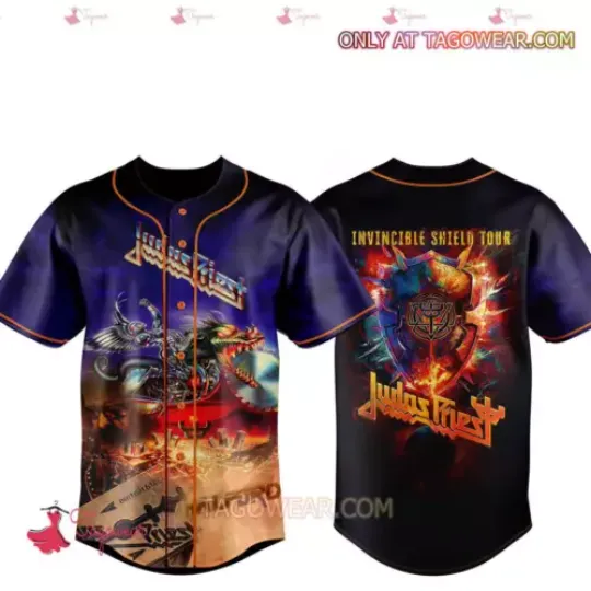 Judas Priest Invincible Shield Tour Jersey Shirt