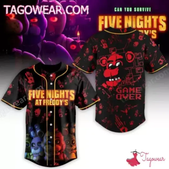 Personalized Five Nights At Freddy’s Game Over Jersey Shirt
