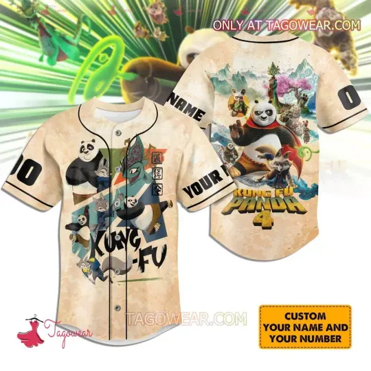 Personalized Kung Fu Panda 4 3D Jersey Shirt