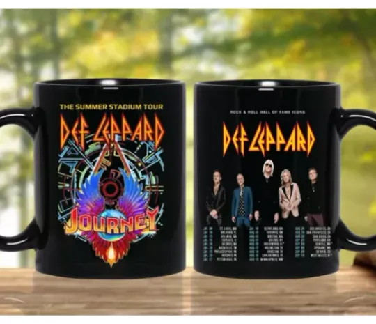 Def Leppard And Journey Summer Stadium Tour 2024 Coffee Mugs, Gift For Fan, Gift Mug