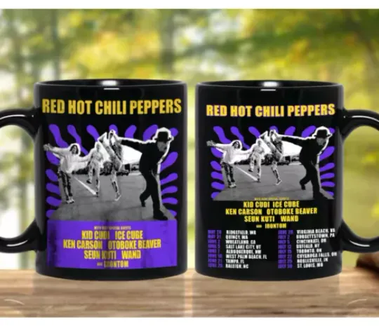 Red Hot Chili Peppers 2024 Tour Coffee Mug, Gift For Fan, Gift Mug