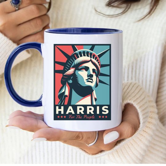 Kamala Harris Mug, Harris for the People, Statue of Liberty Election Mug, Kamala for President
