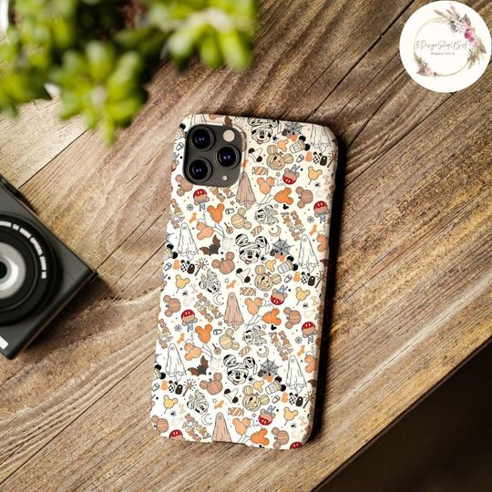 Mickey and Friends Pumpkin Ghost Disney Halloween Phone Case, Spooky Vibes Trick or Treat Disney Family Halloween Party 2024, Spooky Season