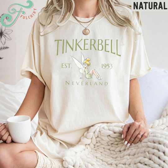 Vintage Disney Tinker Bell Shirt, Tinkerbell 1953 Neverland Shirt