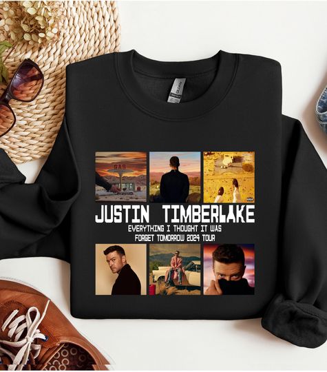 2024 Justin Timberlake Tour Sweatshirt, Forget Tomorrow World Tour Sweatshirt, Unisex Graphic Sweatshirt, Justin Timberlake Concert Group