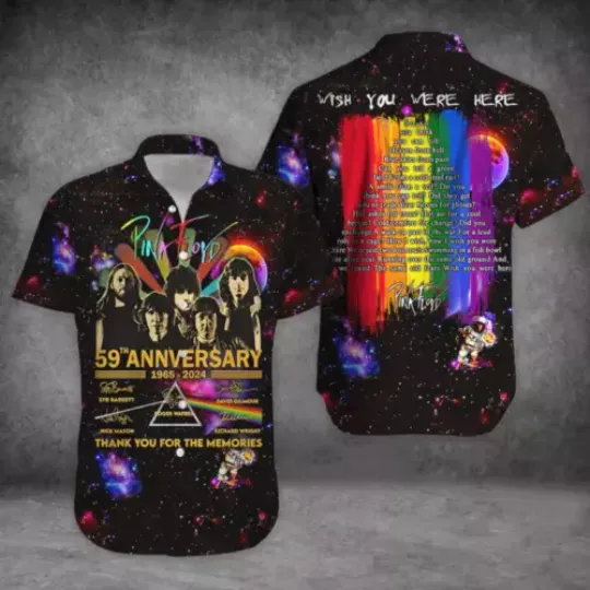 Pink Floyd Shirt, Tour Hawaiian Shirt