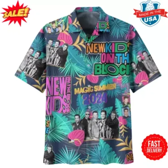NK on The Block Summer Tour 2024 Hawaiian Shirt