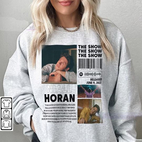 Niall Horan Vintage Merch Shirt, The Show Album 90s Tee, The Show Tour 2024 Bootleg Inspired Sweatshirt