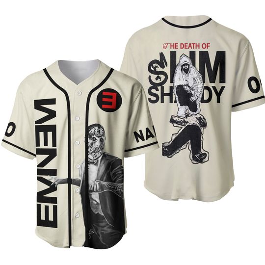 Eminem The Death Of Slim Shady 2024 Personalized Baseball Jersey