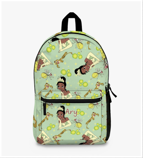 Princess And The Frog Tiana Bayou Custom Gift School Backpack
