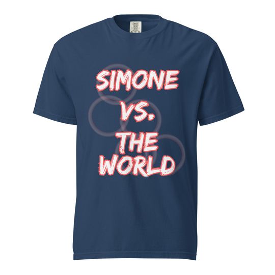Simone Biles Paris Olympics 2024 T-Shirt - Comfort Colors Garment-Dyed Heavyweight Tee - Gymnastics Fan Apparel