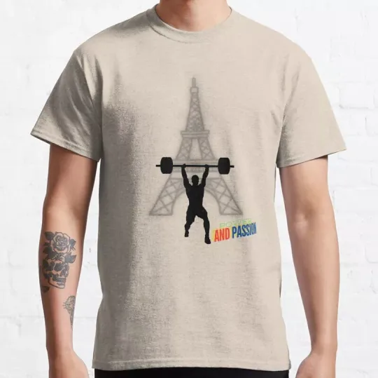 Power And Passion T-Shirt Olympic Weightlifting Classic T-Shirt | Cotton Short Sleeve T shirt | Unisex Softstyle | Summer Casual Shirt