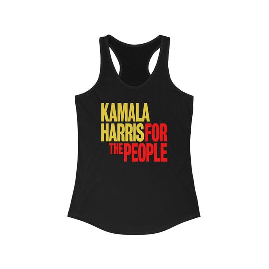 Kamala Harris 2024 Womans Racerback Tank Top Presidential Election Campaign Shirt