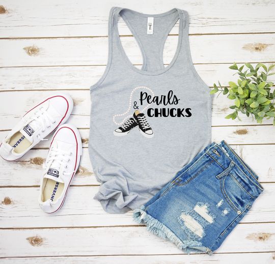 Pearls and Chucks Kamala Women's Racerback Tank
