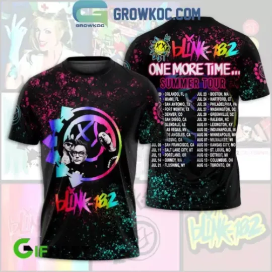 B182 One More Time Summer Tour 2024 3D  T-Shirt