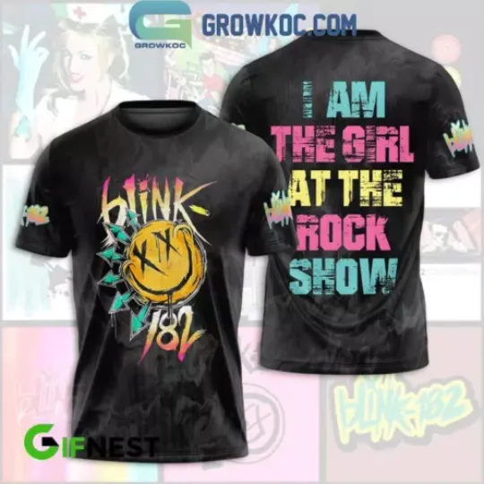 B182 I Am The Girl At The Rock Show 3D  T-Shirt