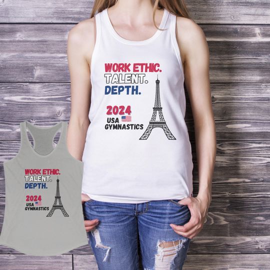 Olympic 2024 Tank Top | Cotton Sleeveless shirt | Unisex Softstyle | Summer Casual Shirt