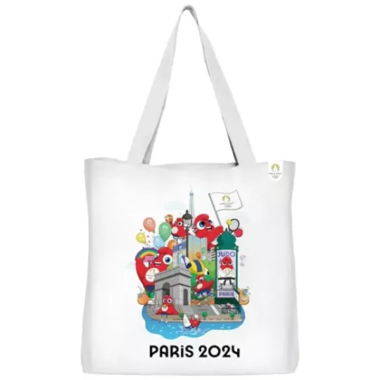 Official Paris 2024 Olympics Mascot Paris Tote Bag | Olympic Paris 2024 | Summer Sports
