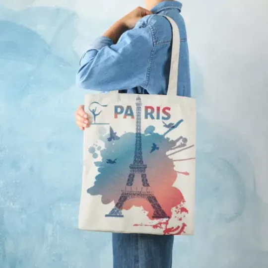 2024 Paris Olympics Canvas Bag Tote Bag Vacation Bag Paris France Canvas Bag