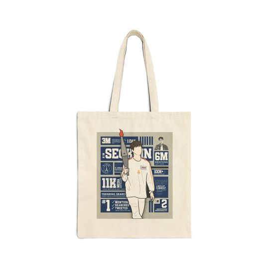 Kpop Jin, Jin olympic, Jin Olympic Torch Relay, Jin olympic paris 2024, Kpop Tote Bag, Kpop Canvas Tote Bag, Kpop Bag, Kpop Birthday Gift