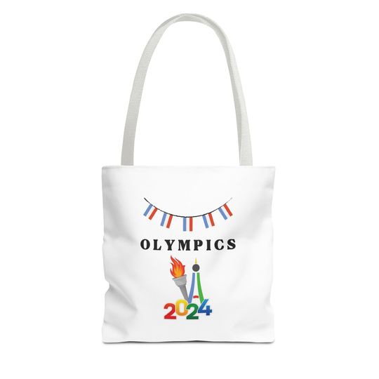 Olympics 2024 Tote Bag, Team USA, Olympics in Paris, Canvas Tote Bag