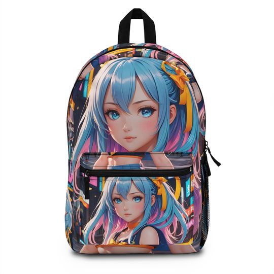 Anime Girl Backpack, Teens Backpack, Kawaii Anime Girl College Backpack everyday use, Travel Backpack, Weekend bag, Cute Laptop Backpack.