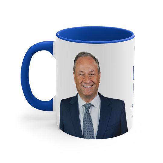 The Doug Mug - Douglas Emhoff, Kamala Harris, Presidential Mug, I'm With Kamala, Kamala Harris, First Gentleman Merch, Vote, 11oz Accent Mug