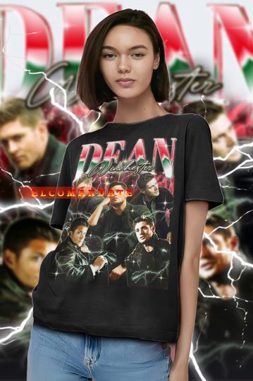 DEAN WINCHESTER Vintage Shirt, Dean Winchester Homage Tshirt, Dean Winchester Fan Tees, Dean Winchester Retro 90s Sweater, Dean Winchester