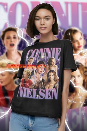 CONNIE NIELSEN Vintage Shirt, Connie Nielsen Homage Tshirt, Connie Nielsen Fan Tees, Connie Nielsen Retro 90s Sweater, Connie Nielsen Merch
