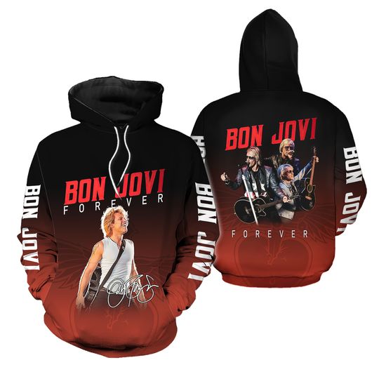 Bon Jovi Hoodie, Bon Jovi Shirt, Bon Jovi Band Hoodie, Bon Jovi Concert 2024 Shirt, Bon Jovi Merch, Bon Jovi Gift, Hard Rock Shirt