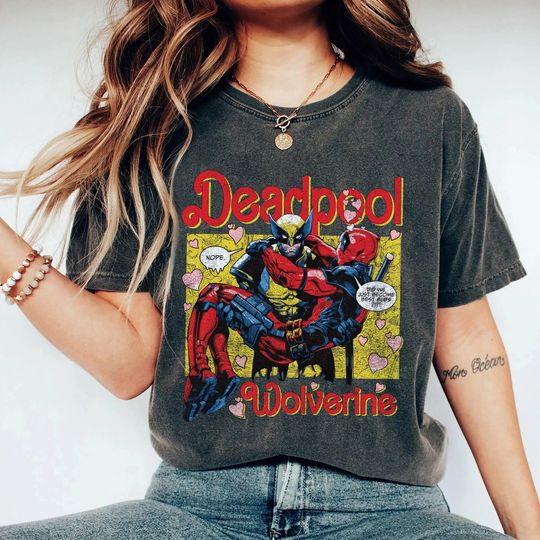 Deadpool Wolverine Besties Forever Shirt, Fathers Day Shirt, Wolverine Deadpool Movie Tee, Superhero Best Friends Shirt, Men's and Women's
