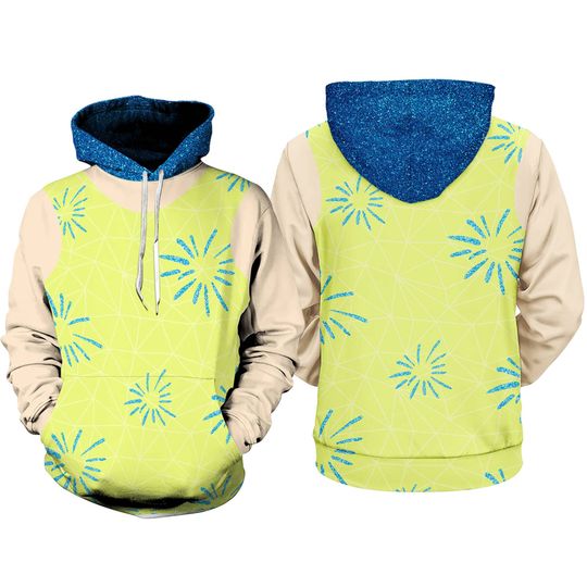 Inside Out 2 3D Full Over Print Shirt | Inside Out Joy, Sadness, Anger, Fear and Disgust Anxiety Shirt Disneyland Cosplay Hoodie